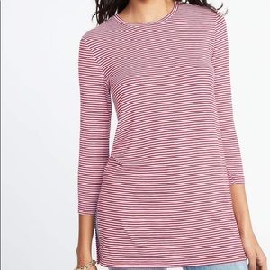 Old Navy Long and Lean Luxe Tunic Striped M EUC